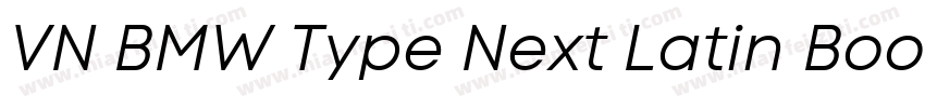 VN BMW Type Next Latin Book字体转换